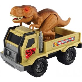 Red Box Όχημα και T-REX κινητικός που περπατάει με φώτα ήχους 20cm  Red Box Όχημα και T-REX κινητικός που περπατάει με φώτα ήχους 20cm