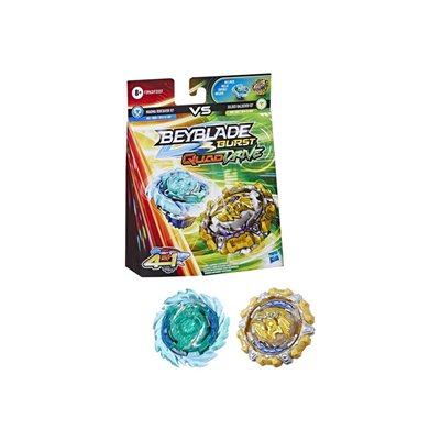 Hasbro Beyblade Quad Drive Magma Roktavor Vs Gilded Balderov 