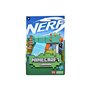 Hasbro Nerf Microshots Minecraft Guardian Mini Blaster, Minecraft Guardian Mob Design, Includes 2 Official Nerf Elite Darts 