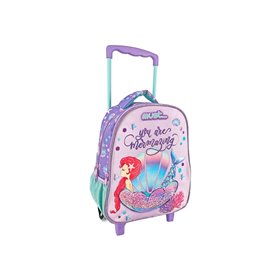 MUST Τσαντα Τρολλευ Νηπιου 27Χ10χ31 2Θηκες Mermazing 