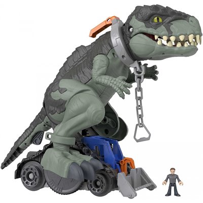 Fisher-Price Imaginext Jurassic World Mega Stomp And Rumble Giga Dino, 16-Inch Tall Dinosaur Toy With Lights, Sounds 