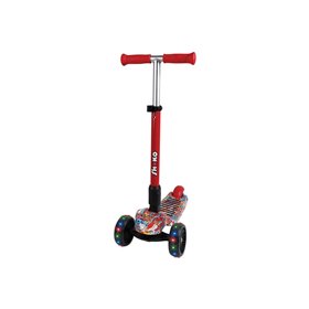 As company Shoko Παιδικό Πατίνι X-Speed Light Με 3 Ρόδες Και Led Φως Fantasy Σχέδιο Σε Κόκκινο Χρώμα Για 5+ 