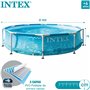 INTEX Πισίνα Metal Frame Beachside 305x76cm 