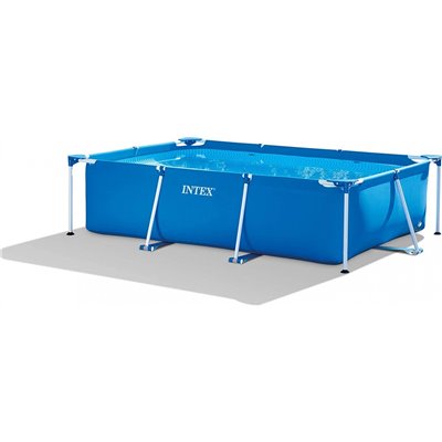 INTEX Metal Frame Rectangular Pool Without Filter Pump, 3834 L, Blue, 300 X 200 X 75 Cm 