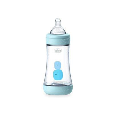 Chicco Πλαστικό Μπιμπερό Κατά Των Κολικών 240Ml 2M+ Perfect 5 Blue  