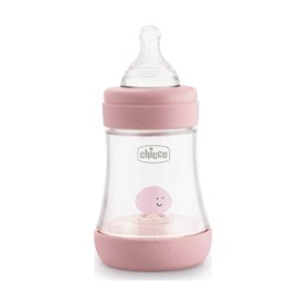 Chicco Πλαστικό Μπιμπερό Κατά Των Κολικών 150Ml 0M+ Perfect 5 Pink  Chicco Πλαστικό Μπιμπερό Κατά Των Κολικών 150Ml 0M+ Perfect 5 Pink