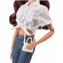 Mattel Barbie Signature Barbiestyle Συλλεκτική Κούκλα Brunette With 2 Tops, Skirt, Jeans, Jacket, Pairs Of Shoes 