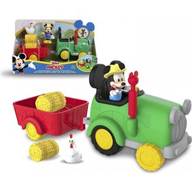 GIOCHI PREZIOSI Mickey And Minnie Mickey Τρακτέρ Αγροκτήματος Με Φιγούρα Και Αξεσουάρ 