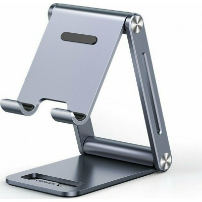 Ugreen Foldable Multi-Angle Phone Stand Βάση Γραφείου για Κινητό σε Γκρι χρώμα