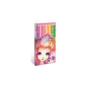 Nebulous Stars Coloring Pencil 12 Pack 4 Σχέδια Petulia K Paloma 