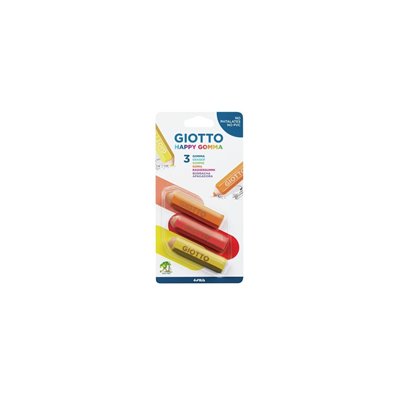 Giotto Happy Gomma Γόμα Σε Blister 3Τμχ 