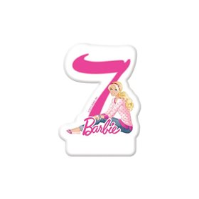 PROCOS Barbie Sparkle Κερί αριθμός τούρτας No7  PROCOS Barbie Sparkle Κερί αριθμός τούρτας No7