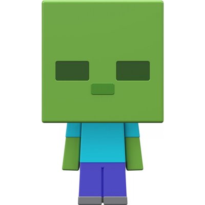 Mattel Minecraft - Mob Head Μινι Φιγουρες Zombie 