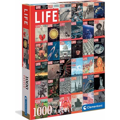 Clementoni Life Magazine-Cover 1000 Pieces Vintage Wall, Poster-Made In Italy Κολάζ 