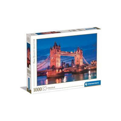 Clementoni Collection-Tower Bridge At Night 1000 Pieces, Landscapes Γέφυρα Του Λονδίνου Τη Νύχτα 