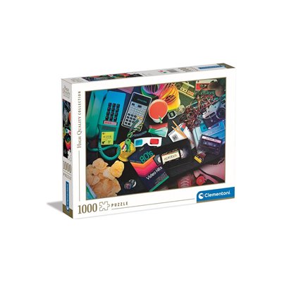 Clementoni Collection 80S Nostalgia 1000 Pieces, Made In Italy, Jigsaw Puzzle 