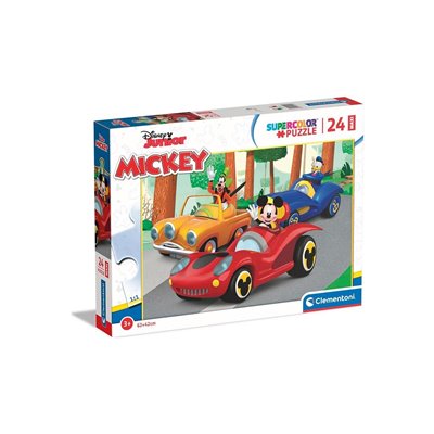 Clementoni Disney Mickey Supercolor Mickey-24 Maxi Pieces-Jigsaw Puzzle 