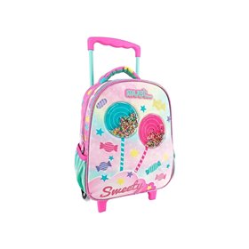 MUST Σχολική Τσάντα Τρόλεϊ Νηπίου Sweety 2 Θηκες 