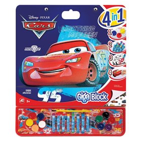 As company Giga Block Σετ Ζωγραφικής Disney Cars 4 Σε 1 Για 3+ Χρονών 