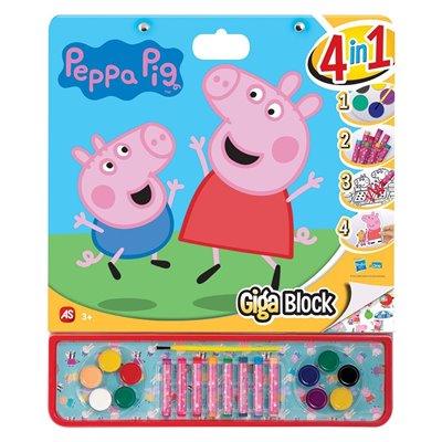 As company Giga Block Σετ Ζωγραφικής Peppa Pig 4 Σε 1 Για 3+ Χρονών 