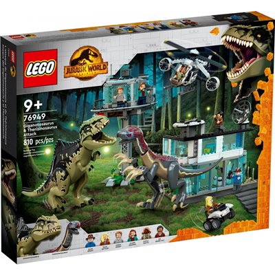 LEGO Jurassic World Επίθεση Γιγανοτόσαυρου &amp Θεριζινόσαυρου 