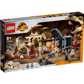 LEGO Jurassic World Απόδραση Δεινόσαυρων T. Rex Και Ατροκιράπτορα 