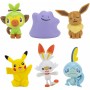 Jazwares Pokemon Figures Set 6 Pcs - 5-8 Cm Pokemon Figures, Evoli, Pikachu And More  