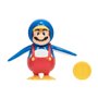 JAKKS PACIFIC Super Mario 4-inch Acation Penguin Mario With Coin 