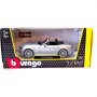 Bburago 1/24 Plus Fiat 124 Spider Silver 