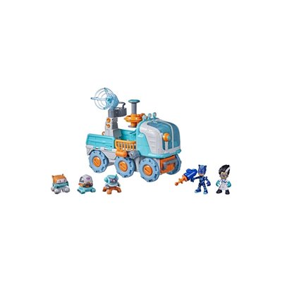 Hasbro PJ Masks Romeo Bot Builder Preschool Toy, 2-In-1 Vehicle And Robot Factory Playset 