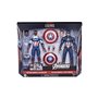 Hasbro Marvel Legends Series Captain America 2-Pack Steve Rogers Sam Wilson MCU Figures, 7 Αξεσουάρ 