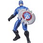 Hasbro Avengers Marvel Mech Strike 6-inch Scale Action Figure Toy Captain America With Compatible Battle Accessory 