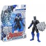 Hasbro Avengers Marvel Mech Strike 6-Inch Scale Action Figure Toy Black Panther With Compatible Battle Accessory 