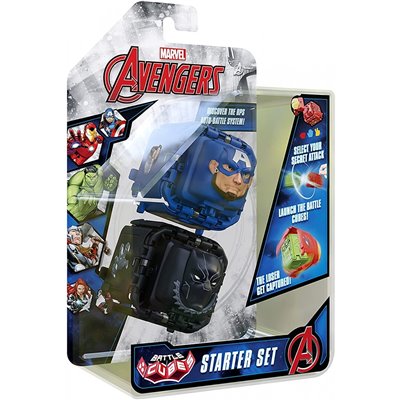 bot-i Marvel Avengers Battle Cubes 2-Pack, Captain America VS Black Panther 2 Cubes And 6 Tokens 