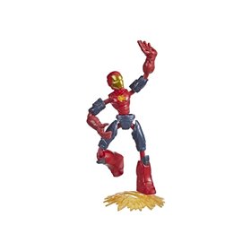 Hasbro Action Figure Avengers Bendy Fire Mission 15Cm Iron Man Bend And Flex  Hasbro Action Figure Avengers Bendy Fire Mission 15Cm Iron Man Bend And Flex