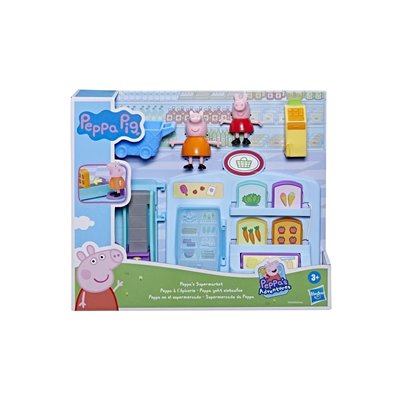 Hasbro Peppa Pig Peppas Adventures Peppas Supermarket Playset Preschool Toy: 2 Figures, 8 Accessories 