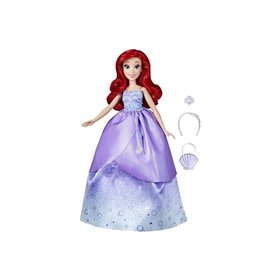 Hasbro Disney Princess Life Ariel Fashion Doll, 10 Outfit Combinations, Toy For Kids 3 Years Old And Up 