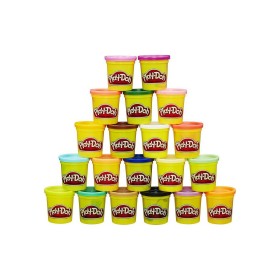 Hasbro Βαζάκια Πλαστελίνης Play-Doh Super Color (Συσκευασία 20 Τεμαχίων) 