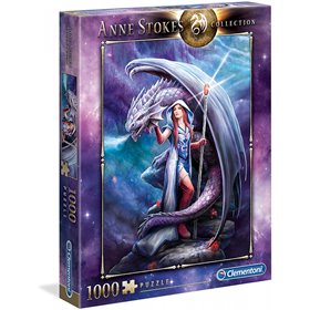 Clementoni Παζλ Anne Stokes Dragon Mage 1000 Τμχ 