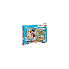Clementoni Παιδικό Παζλ Color Mickey Friends 3X48 Τμχ 