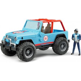 bruder Jeep Wrangler Cross Country Racer With Driver - Αυτοκίνητο Μπλέ Με Οδηγό  bruder Jeep Wrangler Cross Country Racer With Driver - Αυτοκίνητο Μπλέ Με Οδηγό