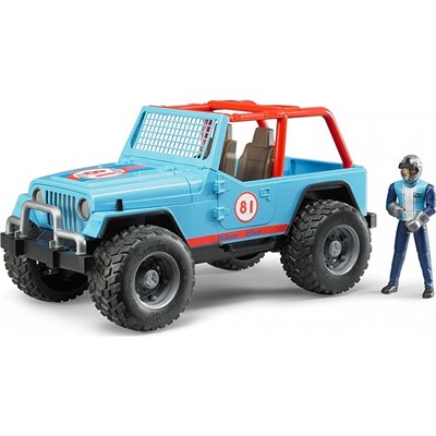 bruder Jeep Wrangler Cross Country Racer With Driver - Αυτοκίνητο Μπλέ Με Οδηγό 