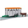 bruder Livestock Trailer With 1 Cow Καρότσι Για Αγελάδες Με 1 Αγελάδα 