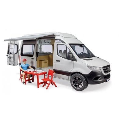 bruder Mercedes Benz Sprinter Camper Van Φορτηγό Με Οδηγό Και Εξοπλισμό 