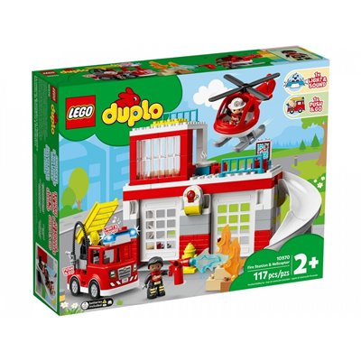 LEGO Duplo Πυροσβεστικός Σταθμός &amp Ελικόπτερο 