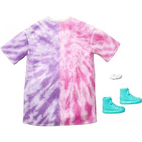 Mattel Barbie Fashion Pack Oversized Sweatshirt Dress + Shoes Bracelet 