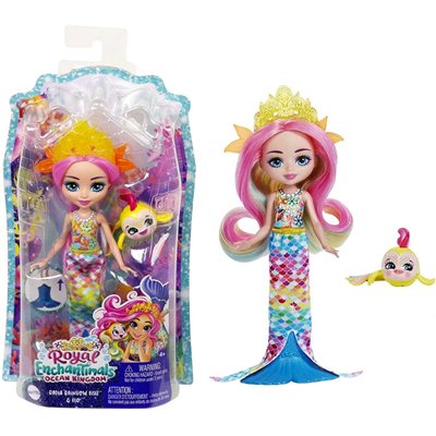 Mattel Enchantimals Royals Γοργόνα Ουράνιο Τόξο 