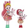 Mattel Enchantimals Bree &amp Bedelia Bunny Κούκλες Αδελφές 6-In 4 Κούκλα Και Αδελφάκι 