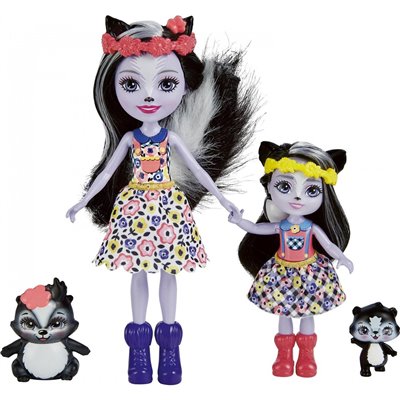 Mattel Enchantimals Sage Skunk, Caper Sabella Skunk &amp Stiper 