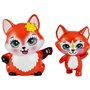 Mattel Enchantimals Felicity &amp Feana Fox Sister Dolls 6-In 4-In 2 Animal Figures, Removable Skirt And Accessories 